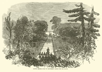 Bomuldsbro bygget af McPherson over Big Black, maj 1863 af American School