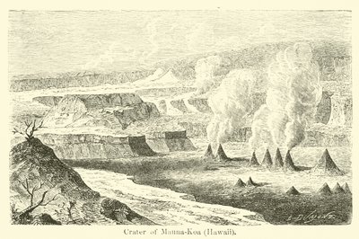 Crater of Mauna-Koa, Hawaii af American School
