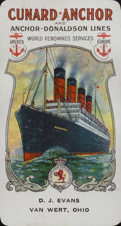 Cunard-skib - Aquitanien af American School