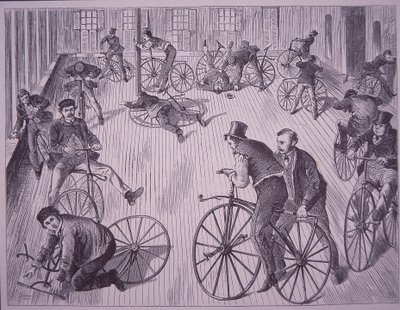 Cykel (velociped) skole, New York, USA af American School