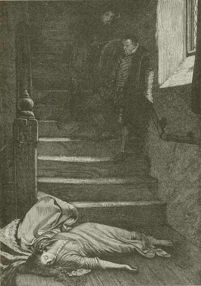 Death of Miss Langdon, fra maleriet af Wm Fred Yeames af American School