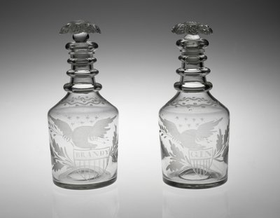 Karafler, ca. 1830-1840 (blyglas) af American School