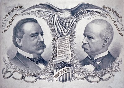 Demokratisk præsidentkampagneplakat af American School