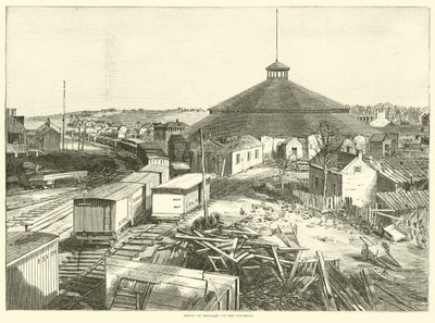 Depot for forsyninger på jernbanen, oktober 1863 af American School