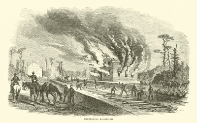 Ødelæggelse af jernbaner, april 1863 af American School
