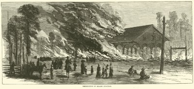 Ødelæggelse af Millen Junction, november 1864 af American School