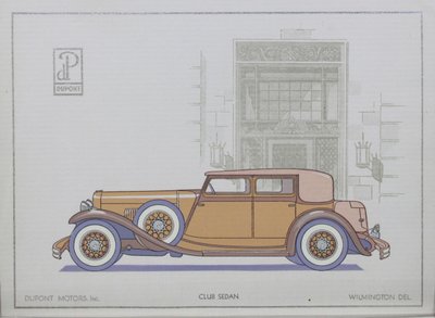 DuPont Motor Cars: Club Sedan, 1921 af American School