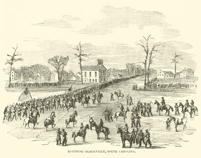 Indrejse i Blackville, South Carolina, januar 1865 af American School