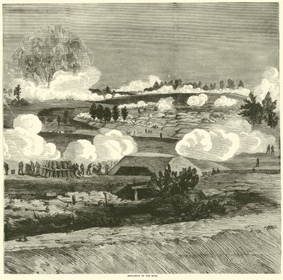 Eksplosion af minen, juli 1864 af American School