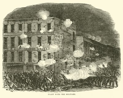 Kamp med militæret, juli 1863 af American School