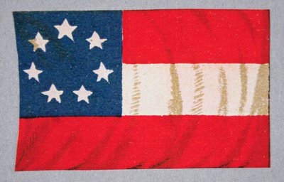 Amerikas konfødererede staters flag (farve litho) af American School