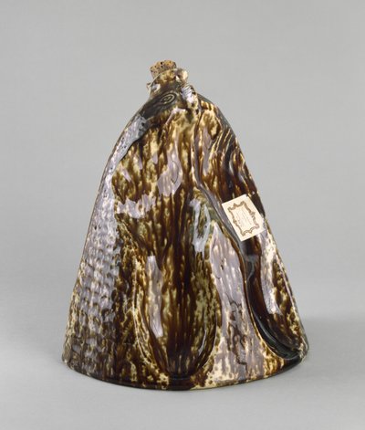 Fodvarmer, ca. 1847-1858 (rockingham-glaseret lertøj) af American School