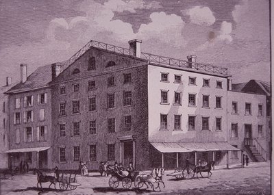Fraunces Tavern, New York City (gravering) af American School
