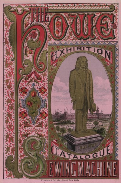 Forsiden af Howe Sewing Machine Exhibition Catalogue, 1876 af American School
