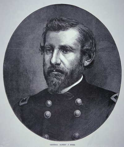 General Albert James Myer (1828-80) (gravering) af American School