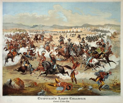 General Custers sidste kamp i slaget ved Little Bighorn, 25. juni af American School