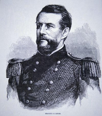 General Erasmus Keyes (1810-95) (gravering) af American School