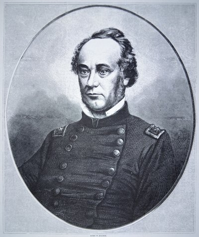 General Henry Wager Halleck (1815-72) (gravering) af American School