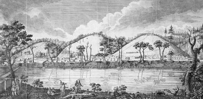 General John Burgoyne (1723-92) i møde med indianerne af American School