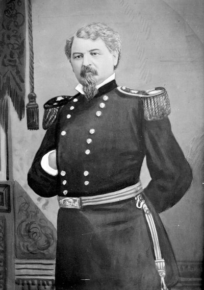 General Samuel D. Sturgis, ca. 1880-85 (wc på papir) af American School