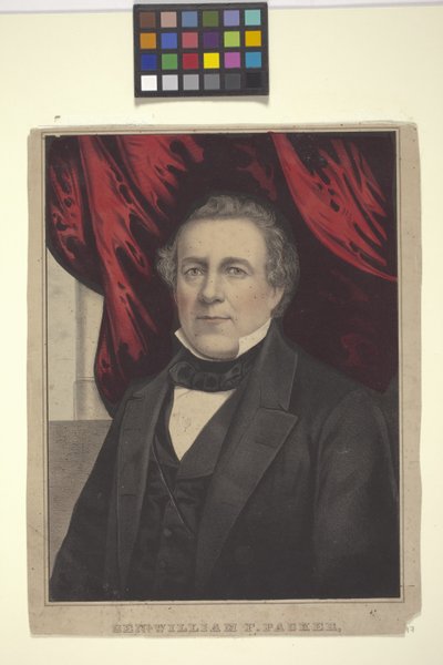 Genl. William F. Packer (håndkoloreret litografi) af American School