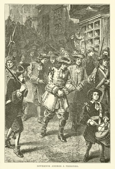 Guvernør Andros en fange, 1689 af American School
