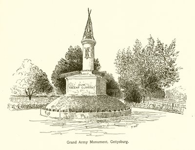 Grand Army Monument, Gettysburg af American School