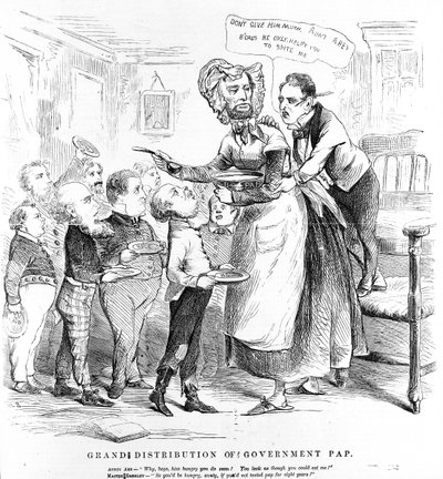 Grand Distribution of Government PAP, fra krigens humor af American School