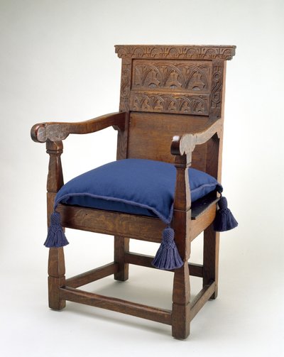 Great Chair, Essex County, Massachusetts, 1640-85 (hvid eg) af American School