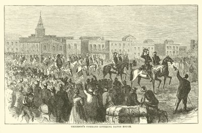 Griersons kommando ind i Baton Rouge, april 1863 af American School