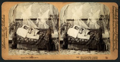 Her Guardian Angels, 1893 (stereograf) af American School