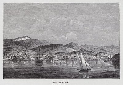 Hobart Town (gravering) af American School