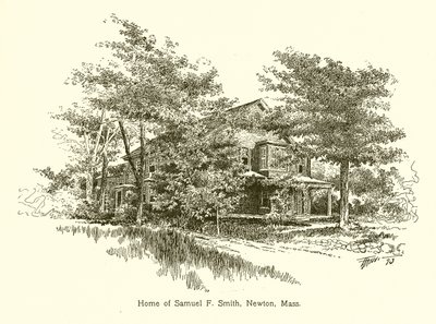 Samuel F. Smiths hjem, Newton, Mass af American School