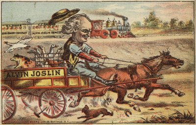 Hest og vogn jagter tog af American School