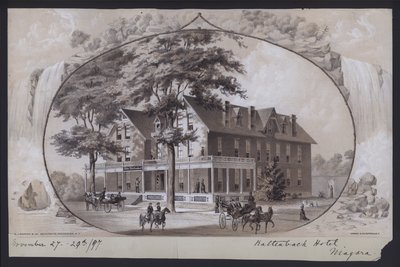Hotel Kaltenbach, Niagara, New York, USA, ca. 1897 (litografi) af American School