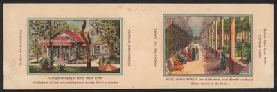 Hotel Trade Card (farvet gravering) af American School