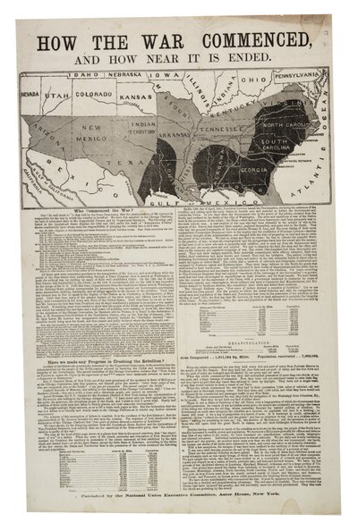 Hvordan krigen begyndte, og hvor nær den er afsluttet, 1. oktober 1864 af American School