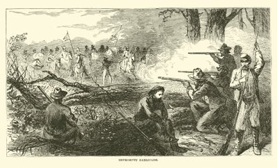Impromptu barrikade, juli 1863 af American School