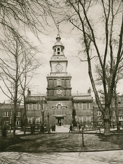 Independence Hall, Philadelphia (fotogravure) af American School