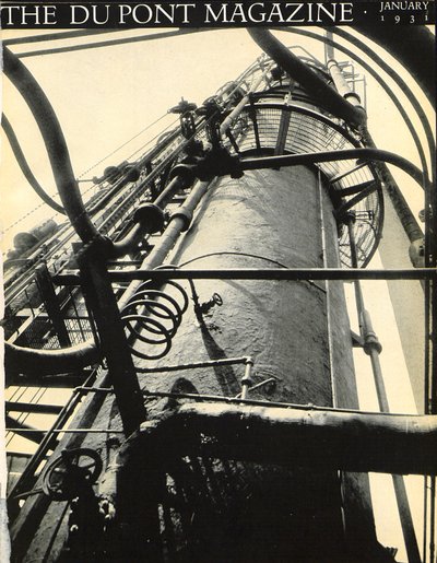Industrianlæg, forside af DuPont Magazine, januar 1931 af American School