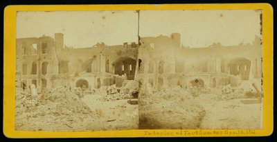 Det indre af Fort Sumter af American School