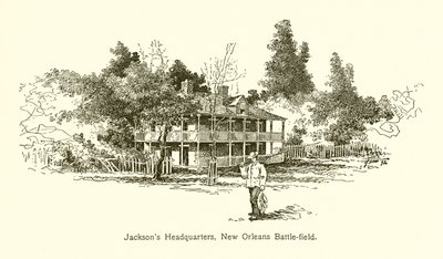 Jacksons hovedkvarter, slagmarken i New Orleans af American School