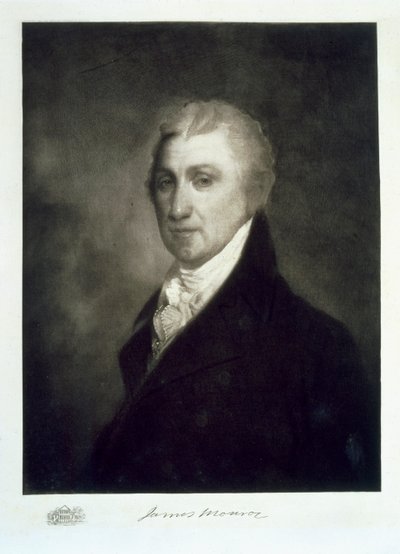 James Monroe, 5. præsident for USA, pub. 1901 (fotogravure) af American School