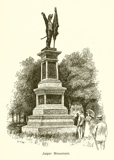 Jaspis monument af American School