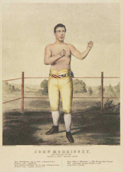 John Morrissey, fra et moderne tryk (farve litho) af American School