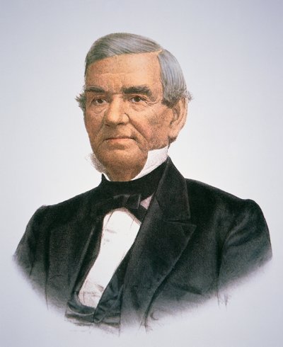John Ross (1790-1866) (farve litho) af American School