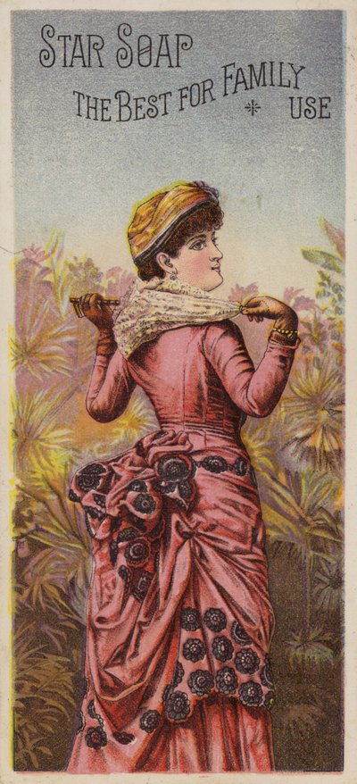 Dame Poserer Med Parasol af American School