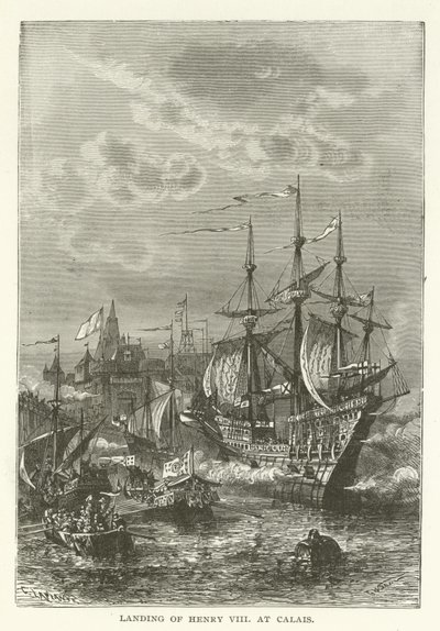 Landgang af Henrik VIII i Calais af American School