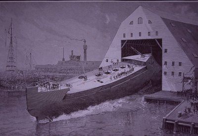 Lancering af USS Maine, otte år før det blev sænket af American School