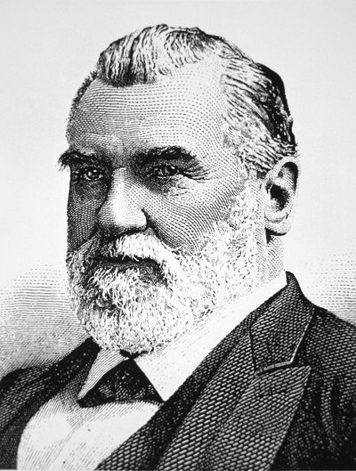Leland Stanford (litho) af American School